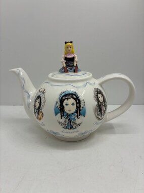 Victorian Dolls By Paul Cardew Ceramic Teapot With Figurine Lid